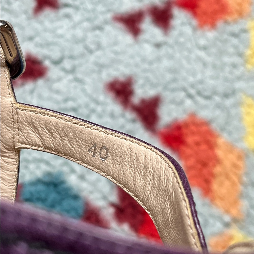 Prada purple platform wedge peep toe sandals - Picture 10 of 10